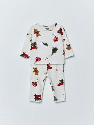 Трикотажная пижама с принтом, арт. 15283