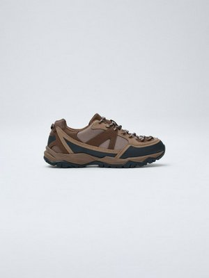 Кроссовки из нубука и текстиля, арт. 15286