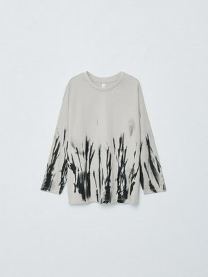 Детский лонгслив оверсайз с принтом, арт. 15287