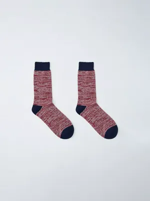 Длинные вязаные носки из смесовой шерсти, арт. 15347