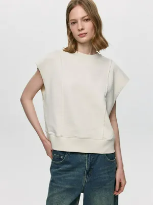 Свитшот оверсайз без рукавов, арт. 1535