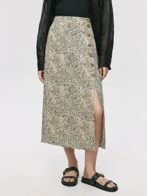 Юбка миди из вискозы, арт. 1539
