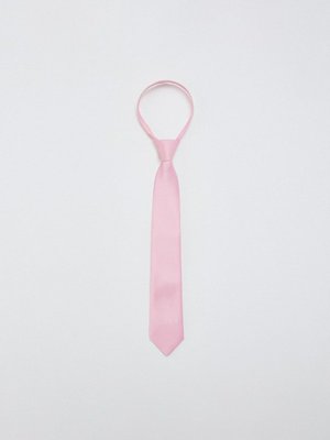 Детский атласный галстук, розовый, арт. 15391