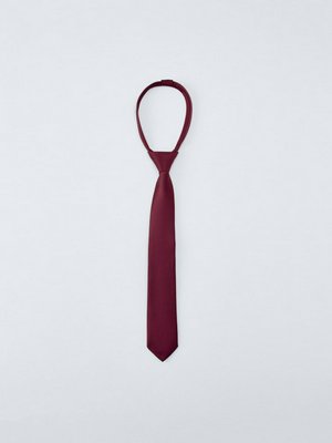 Атласный галстук детский, бордовый, арт. 15409