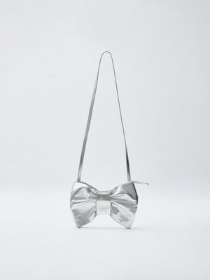 Сумка кросс-боди для девочек, серебристый, арт. 15419