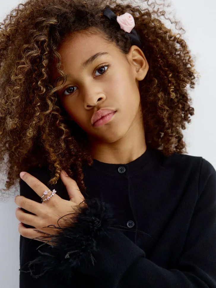 Набор колец, розовый, арт. 15429