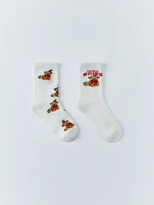 Набор из 2 пар носков с принтом для девочек, арт. 15431