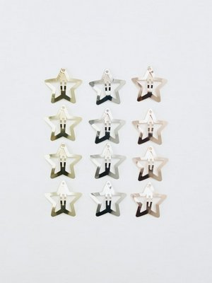 Набор заколок клик-клак, серебристый, арт. art_001