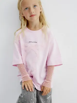 Митенки со стразами для девочек, арт. 15438