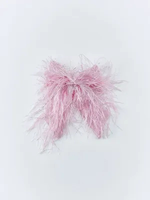 Заколка в виде банта из перьев, арт. 15448