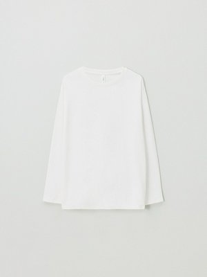 Лонгслив Regular Fit Базовый, белый, арт. 001001