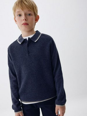 Вязаное поло с длинным рукавом для мальчиков, арт. 1546