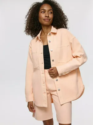 Джинсовая рубашка оверсайз, арт. 15468