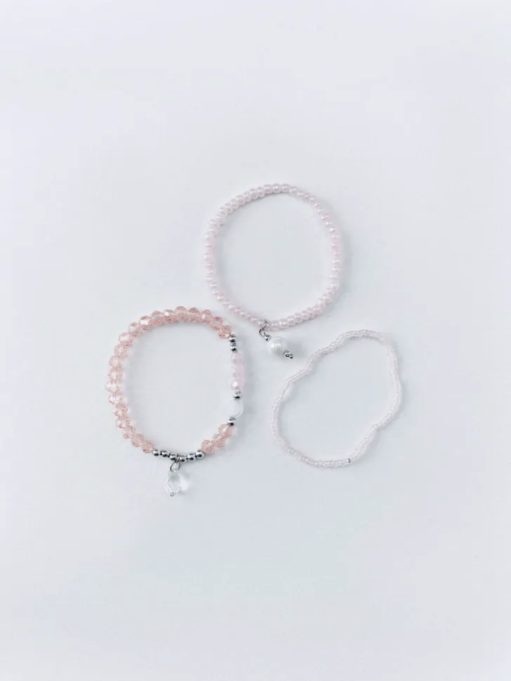 Набор браслетов для девочек, розовый, арт. 15476