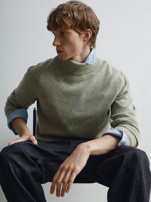 Шерстяной свитер, хаки, арт. 15501