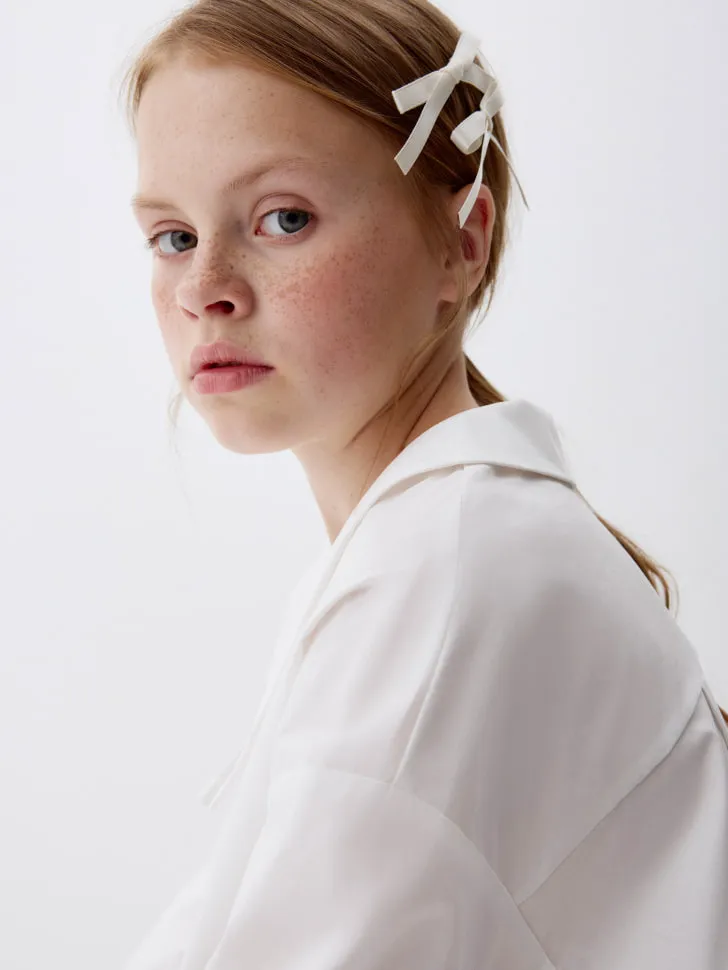 Набор заколок для волос с бантиками для девочек, белый, арт. 1553