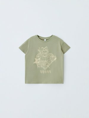 Футболка оверсайз с принтом, светло-зеленый, арт. abc123