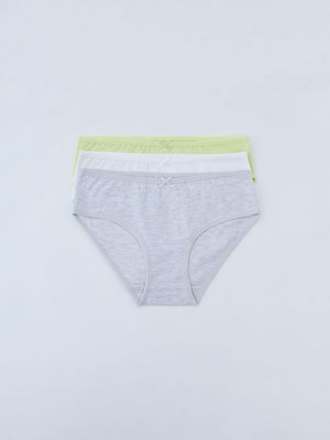 Набор из 3 трусов-слипов для девочек, цветной, арт. 12345