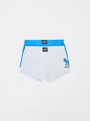 Набор из 2 трусов-боксеров для мальчиков, синий, серый, арт. 15539