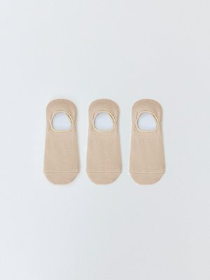 Набор из 3 пар подследников, бежевый, арт. 15573