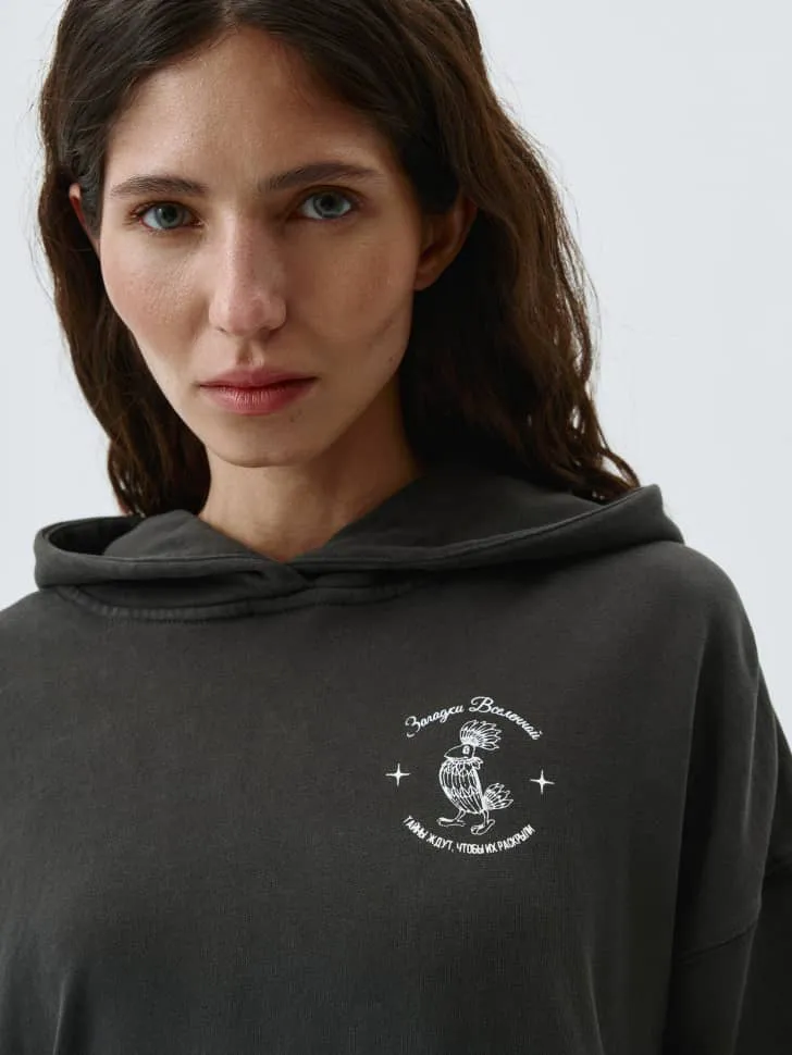 Худи оверсайз SELA x Союзмультфильм, темно-серый, арт. 15575