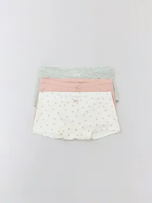 Набор из 3 трусов-шортиков для девочек, цветной, арт. art_d001