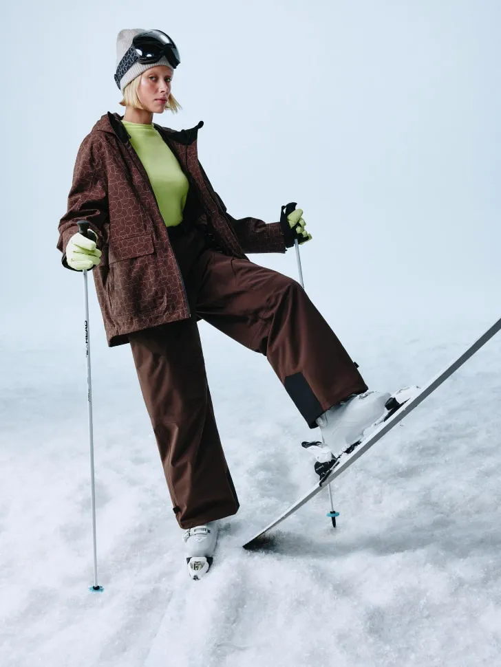 Горнолыжные брюки, коричневый, арт. 15579