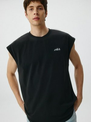 Футболка с эффектом стирки, черный, арт. 15588