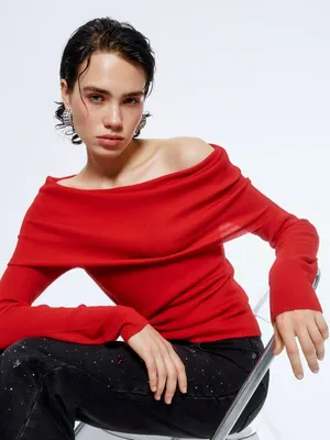 Джемпер с открытыми плечами, арт. 15621