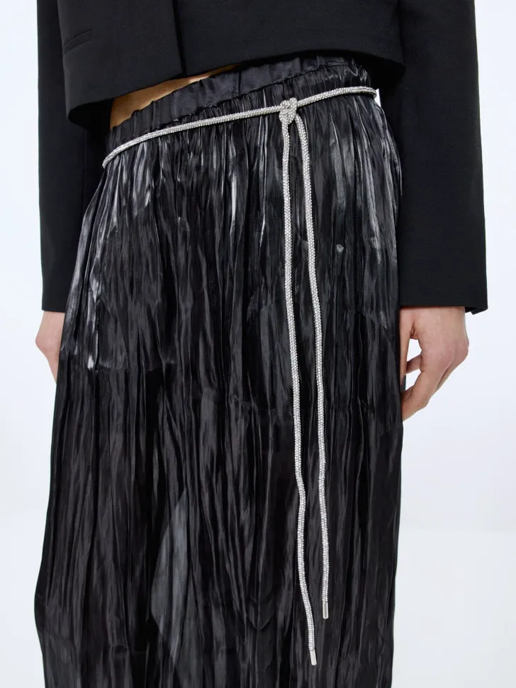 Пояс длинный со стразами, арт. 15631