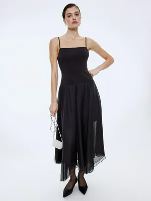 Платье с шифоновой юбкой, арт. 15632