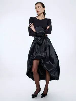 Юбка-баллон из фактурной тафты, арт. 15634