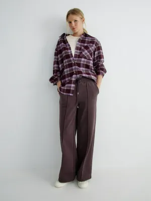 Утепленные брюки из футера, арт. 15675