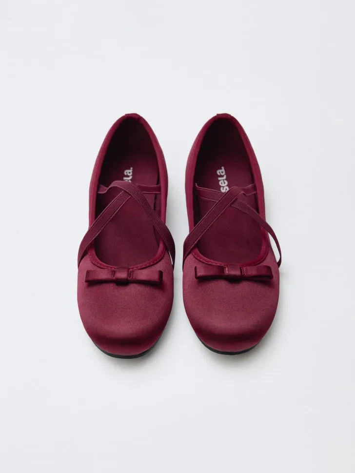 Атласные балетки, арт. 15692