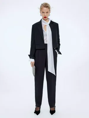 Брюки из костюмной ткани, арт. 15696