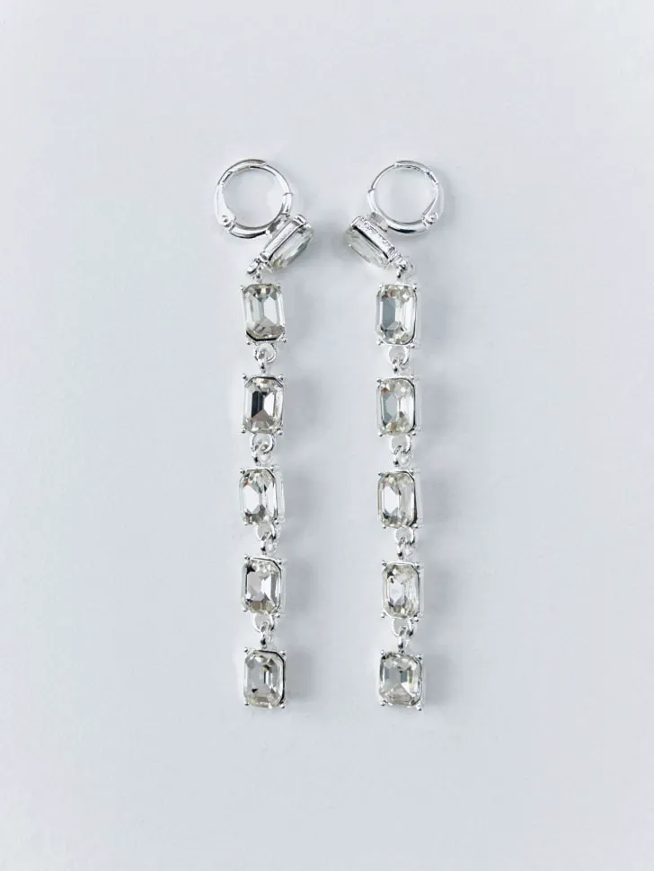 Серьги с кристаллами, золотистый, арт. 15701