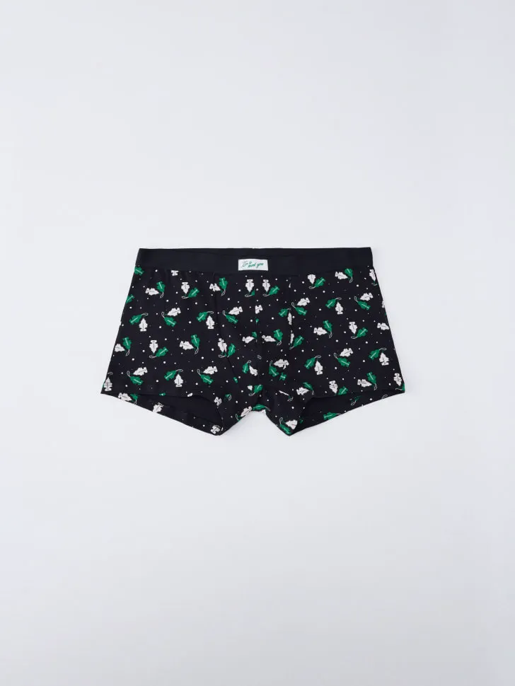 Трусы боксеры с принтом, разноцветный, арт. 15706