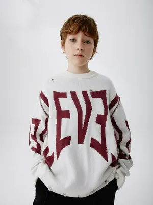 Двухсторонний джемпер в стиле гранж детский, арт. 15713