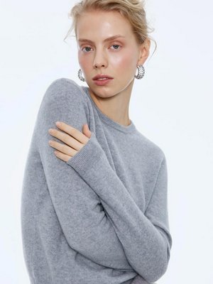 Джемпер из шерсти и кашемира, серый, арт. 12345