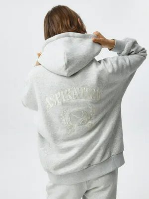 Толстовка оверсайз с вышивкой, арт. 1572