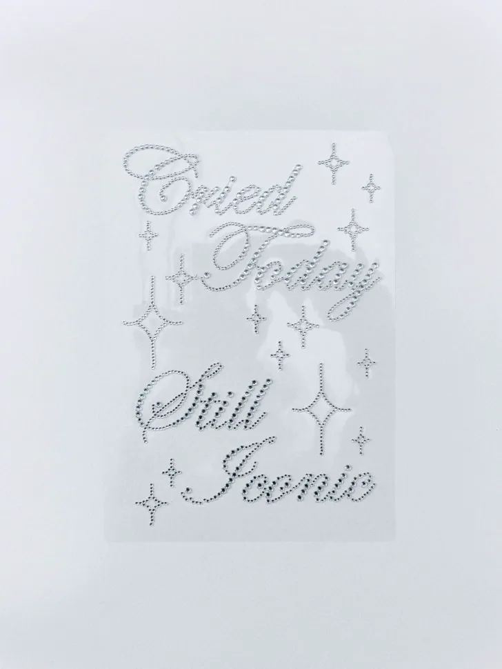 Набор наклеек из страз SELA Young, серебристый, арт. 15723