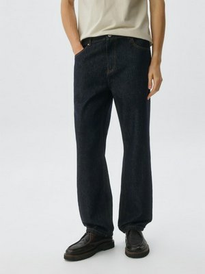 Джинсы Straight fit со средней посадкой, темно-синий, арт. 15737