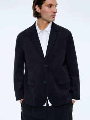 Вельветовый пиджак прямого кроя, арт. 15745