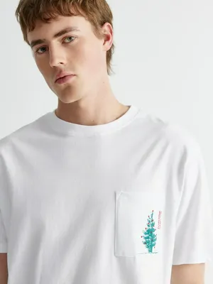 Пижамная футболка с новогодним принтом, арт. 15750