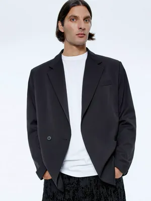 Пиджак со смещенной потайной застежкой, арт. 15752