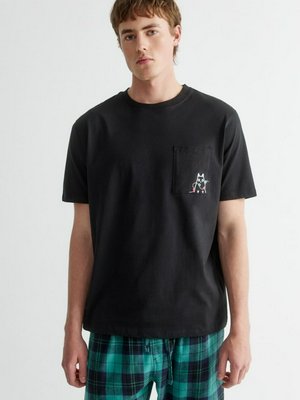 Пижамная футболка с новогодним принтом, арт. 15755