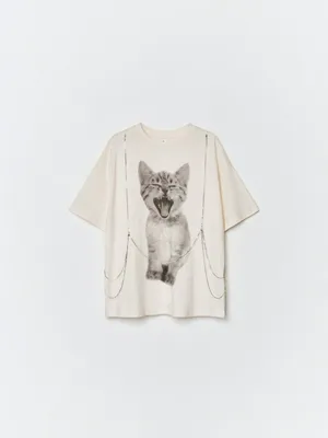 Футболка оверсайз с декоративной цепочкой, арт. 15762