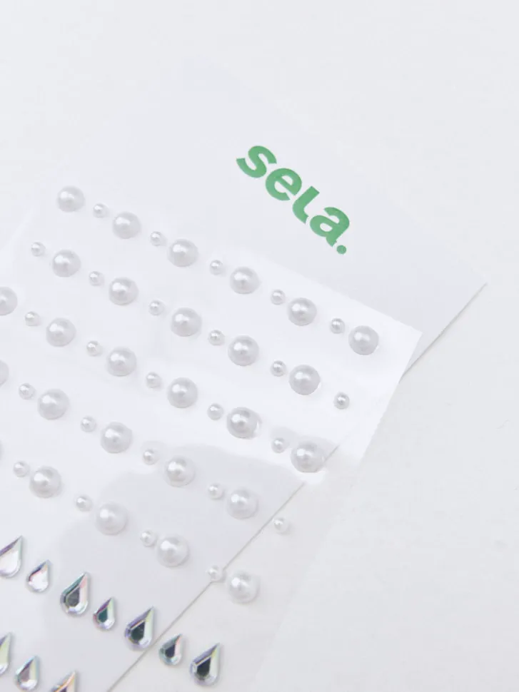 Набор самоклеящихся страз и бусин детский, разноцветный, арт. 15768