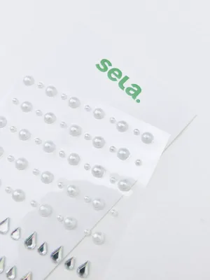 Набор самоклеящихся страз и бусин детский, арт. 15768