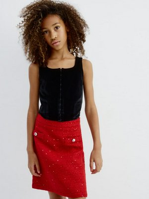 Бархатный укороченный топ, черный, арт. art00001